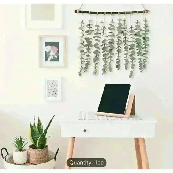 Artificial Eucalyptus Wall Hanging Decor Fake Eucalyptus Vines Plant - Picture 3 of 6